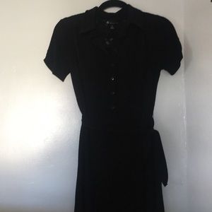 Pretty black dress with lace detail!